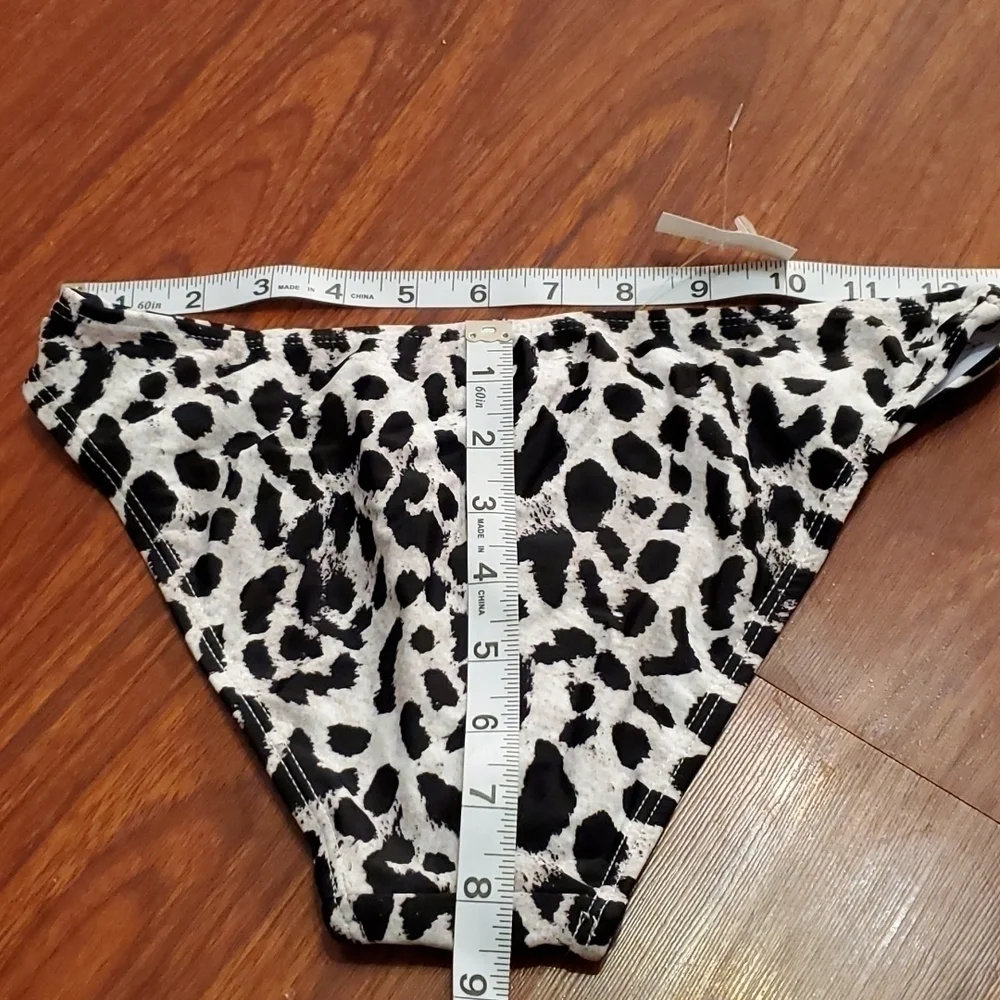 Cabana del Sol Swimsuit Bikini Bottoms Leopard Small